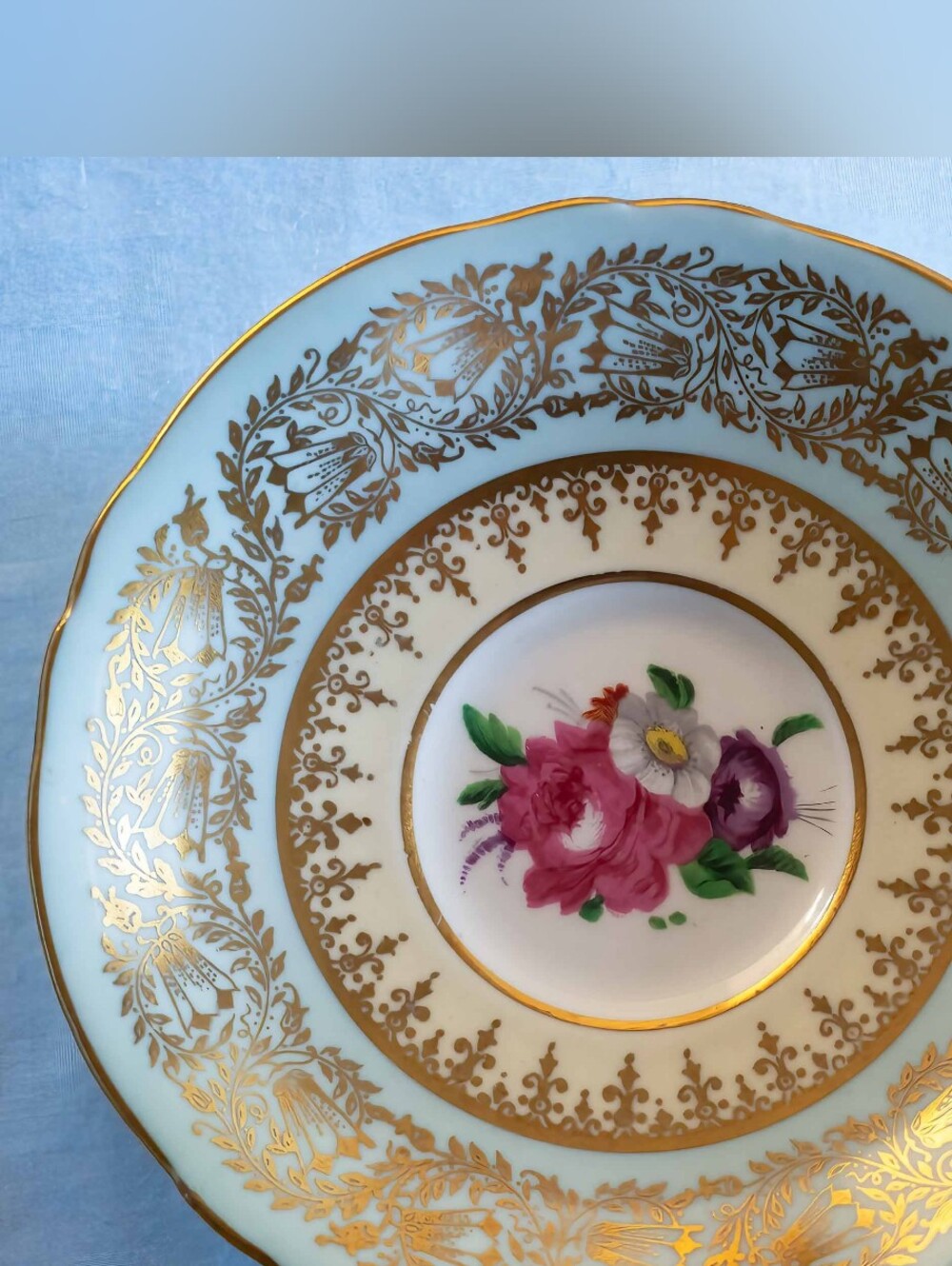 Beautiful Paragon Double Warrant Saucers By Appointment To H.M Made In England